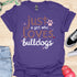 Just a girl who loves bulldogs - V6 - Elegant Whimsical T-Shirt